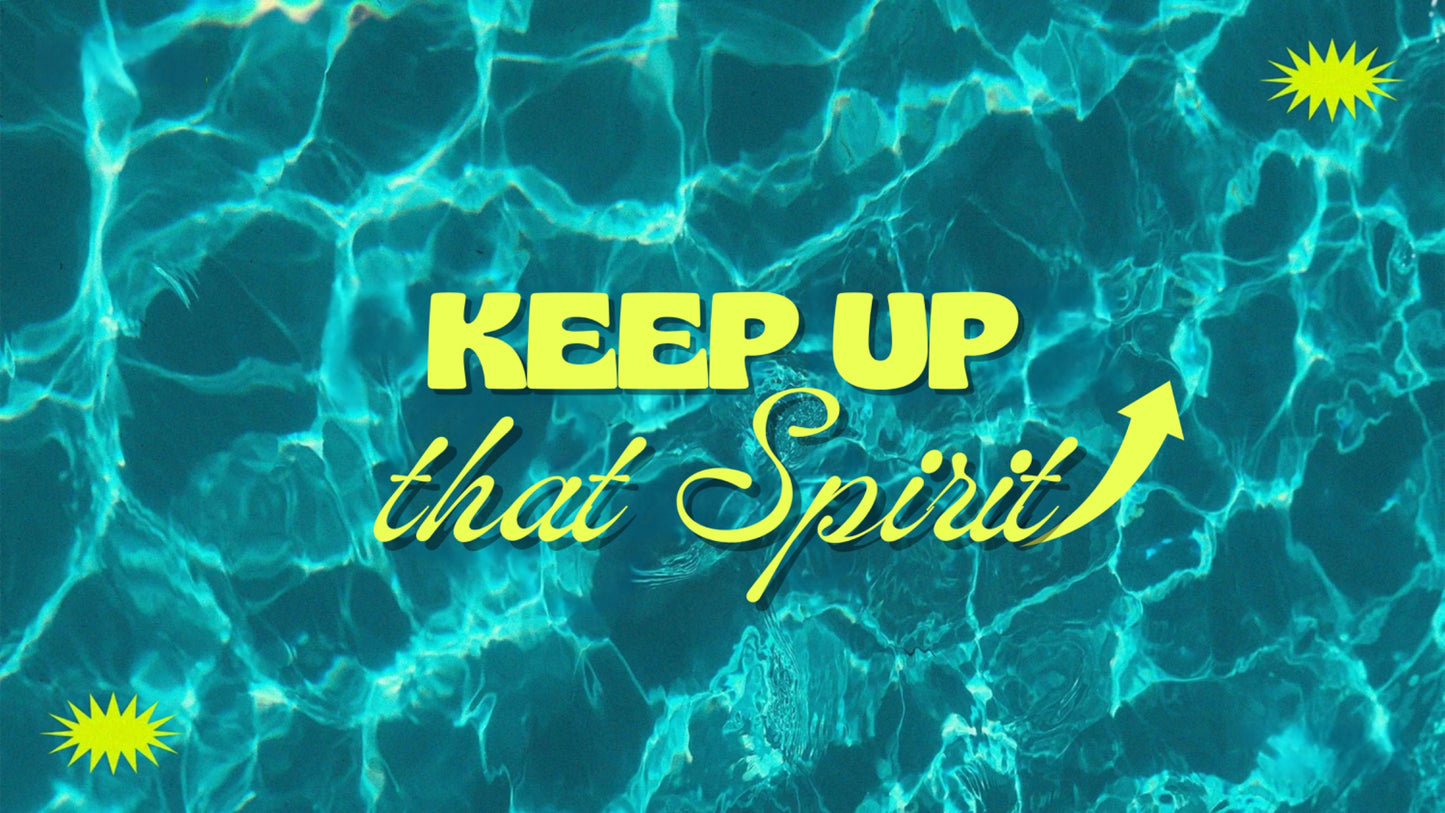Keep Up That Spirit - Ps Reynold - 27 Sep 26